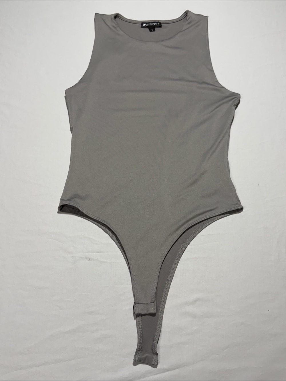Wearever Women Gray Tank One-Piece Bodysuit